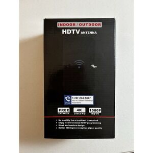 NEW! Indoor/Outdoor HDTV Digital Antenna 1080P, 4K Ultra HD Enjoy Free Channels!